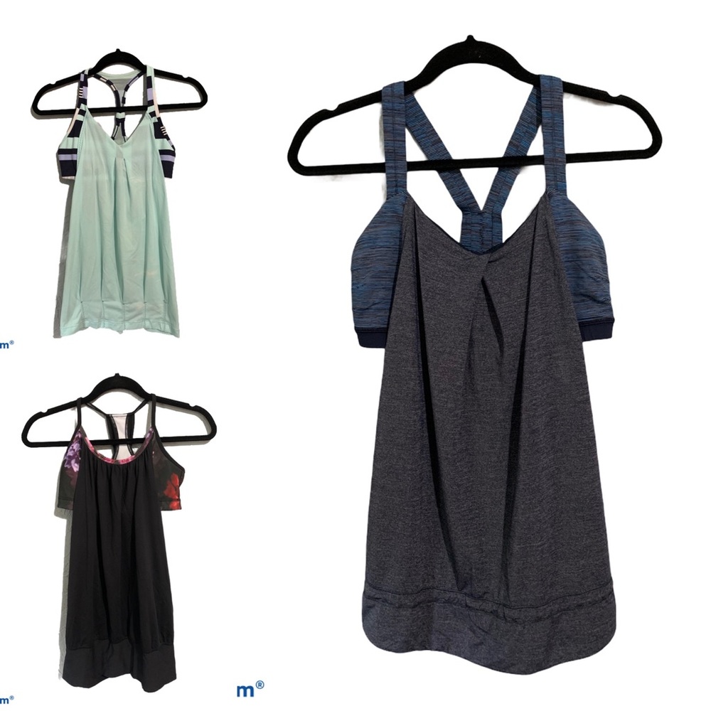 3 Lululemon workout sports bra/tops combos